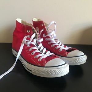 Red High Top Converse